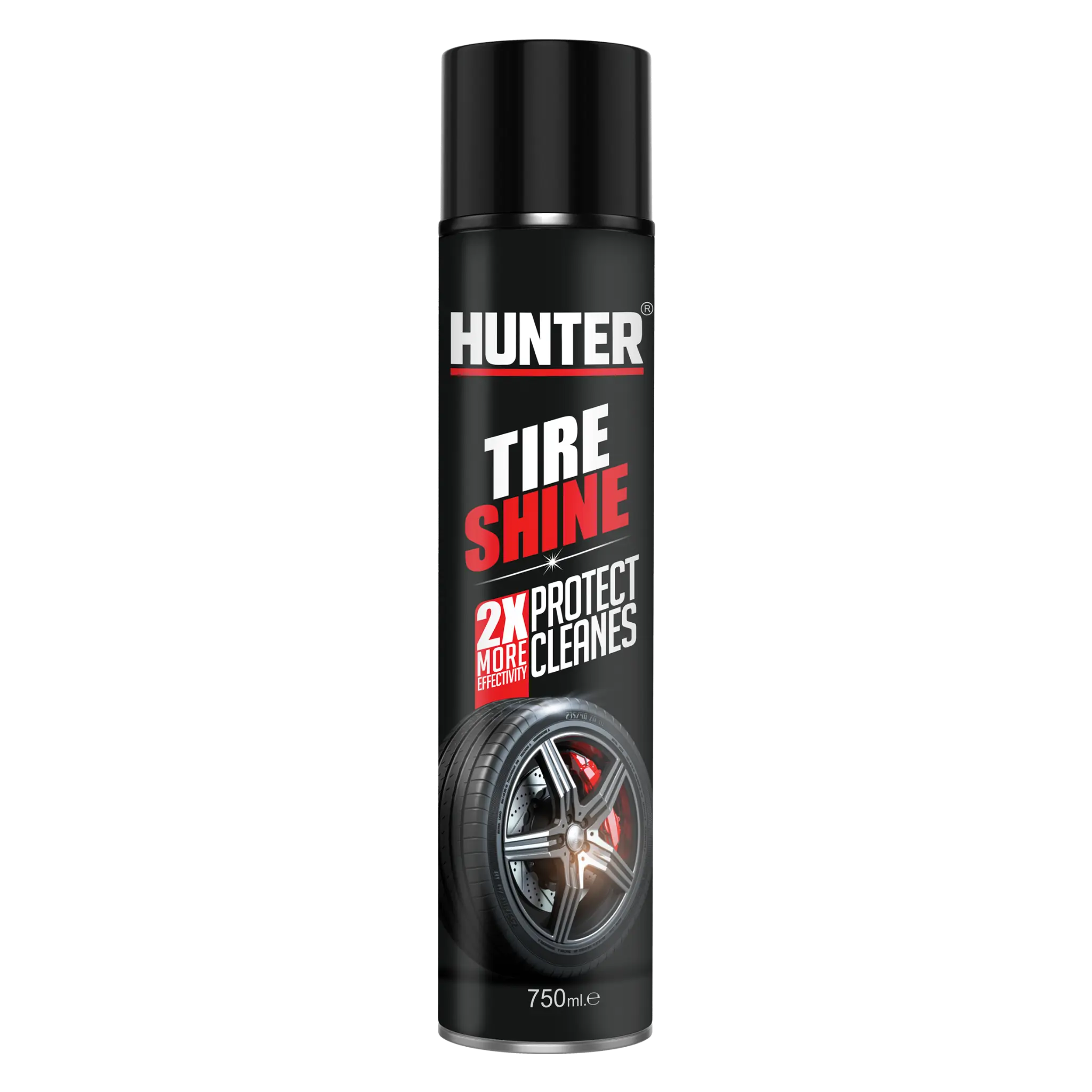 HUNTER 2X اسپری براق‌کننده لاستیک